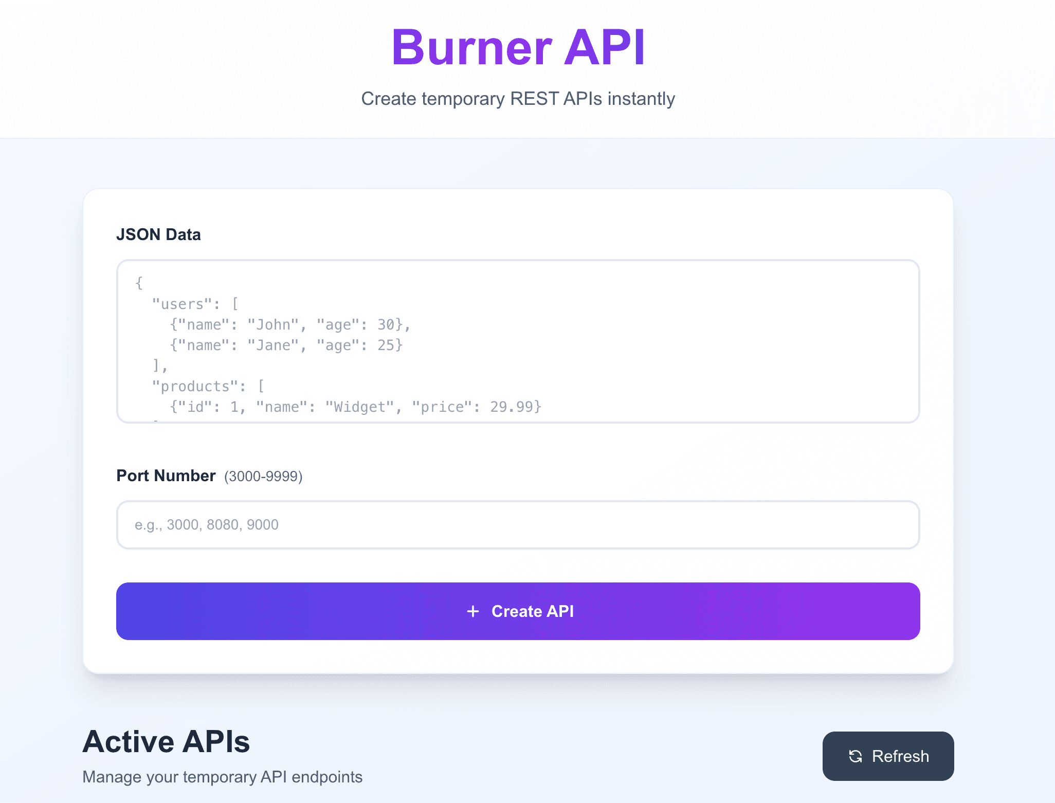 Burner API